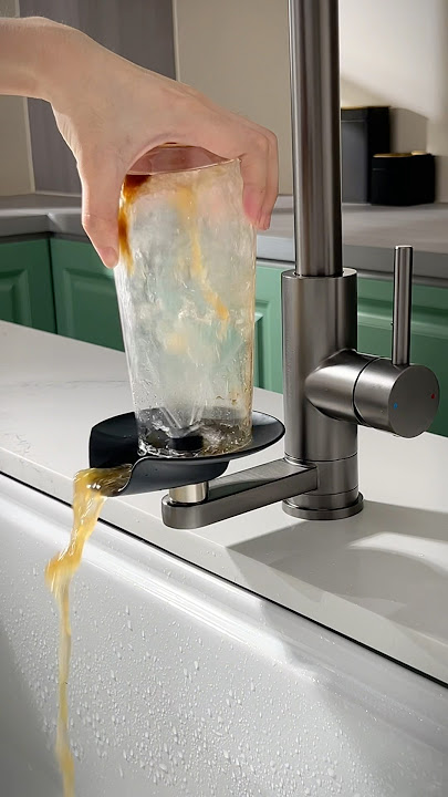 3-Mode Stainless Steel Kitchen Faucets with Cup Rinser #decoration #kitchen #faucet #design #decor