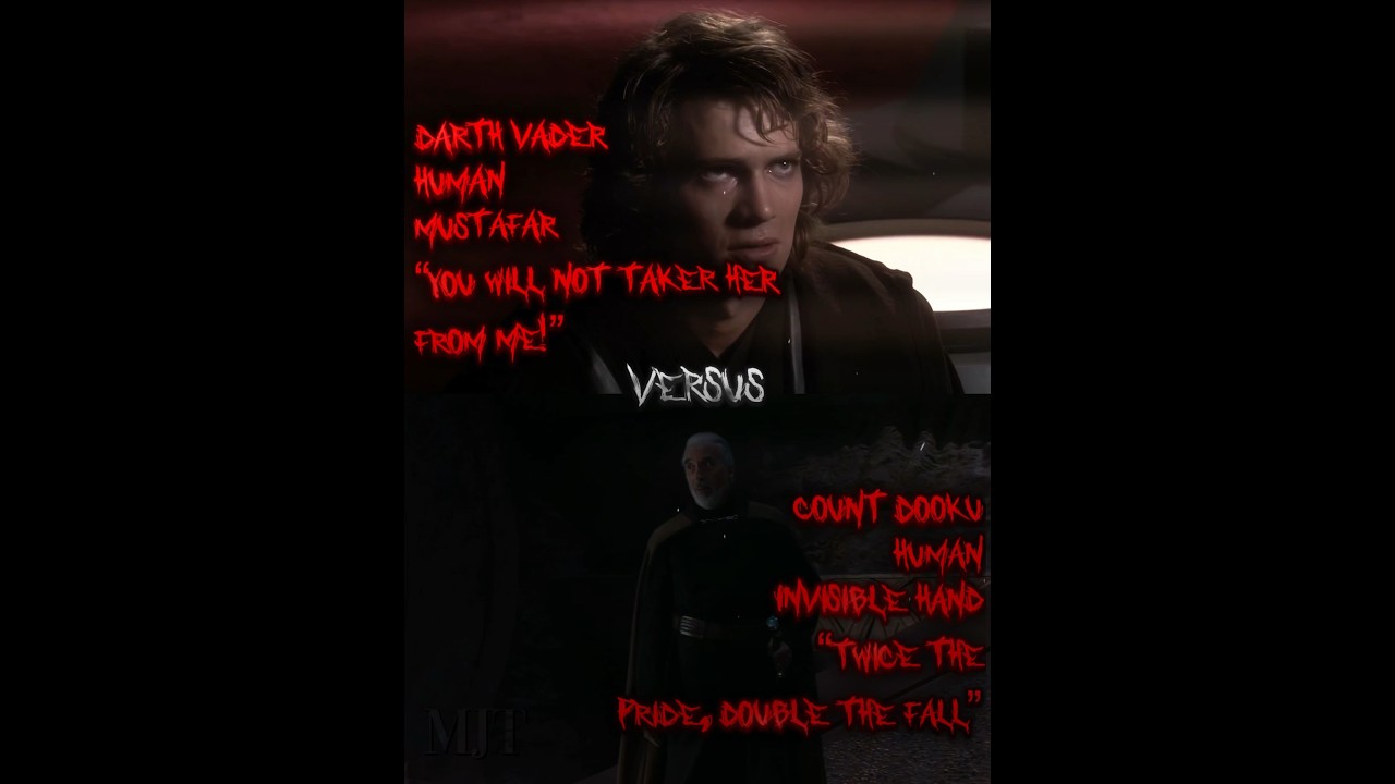 Darth Vader vs Count Dooku | sorry for messing up the quote in the beginning