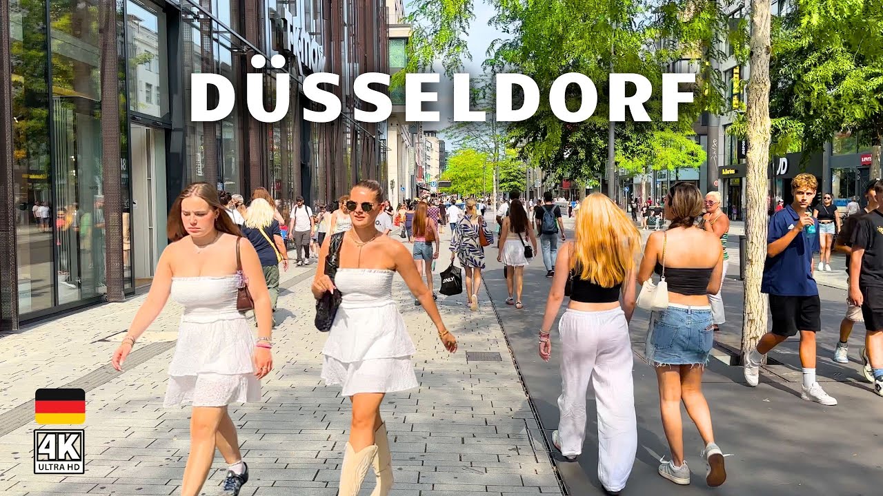 Düsseldorf, Germany 4K Walking Tour 🇩🇪 | Stunning Views & Local Vibes