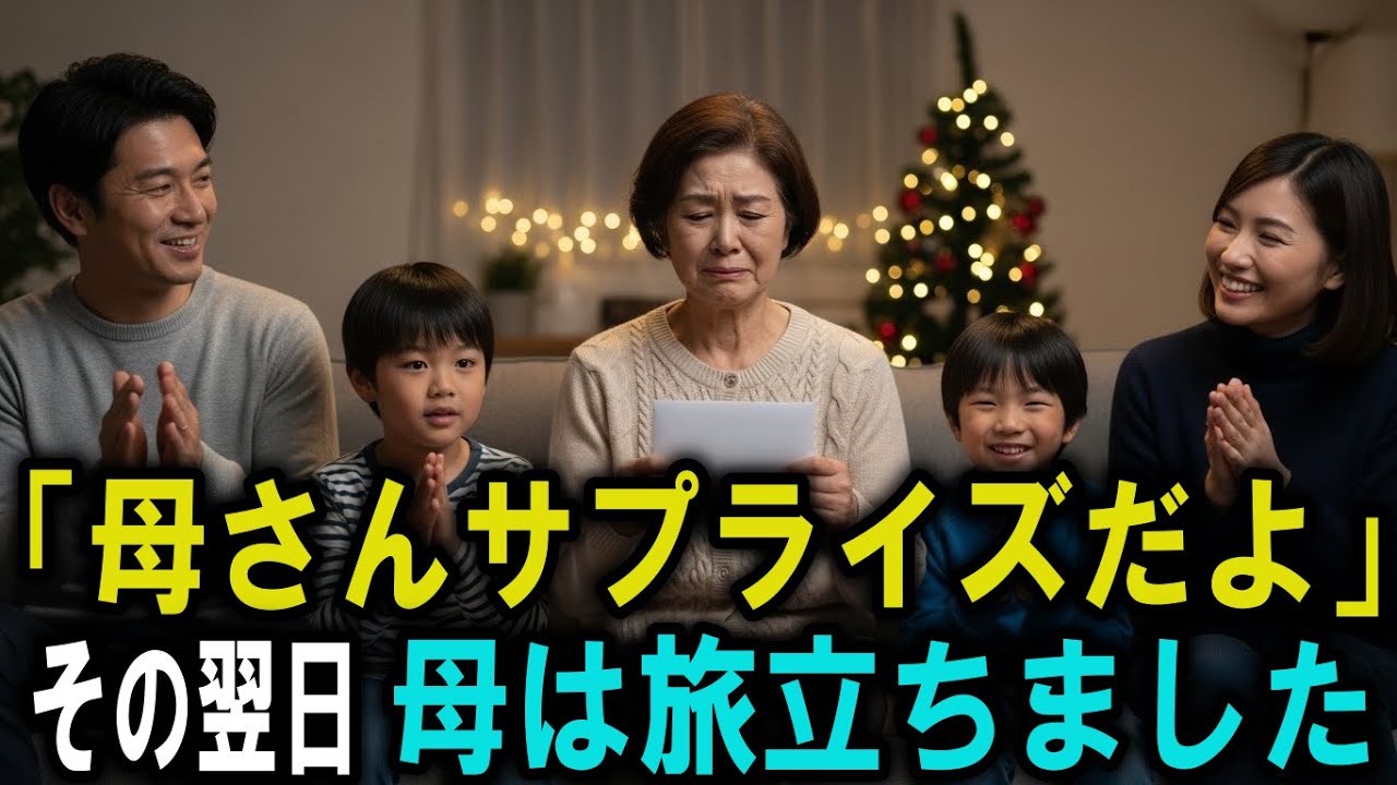 「クリスマスプレゼントだよ」息子夫婦から受け取ったのは “撮影チケット”──翌朝、私は旅立ちました