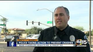 Uptick of police at Gilbert intersection as safety precaution