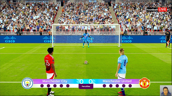 MAN CITY vs MAN UTD - Penalty Shootout | FA Community Shield 2024 | Realistic PES Gameplay