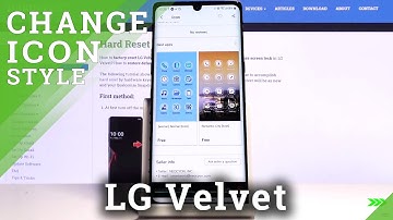 How to Change Icon Shapes in LG VELVET – Customize Icons
