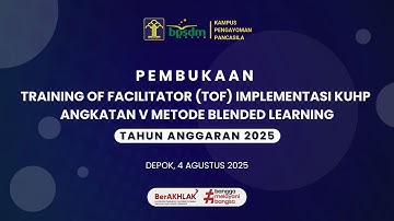 PEMBUKAAN TRAINING OF FACILITATOR (ToF) IMPLEMENTASI KUHP ANGKATAN V METODE BLENDED LEARNING