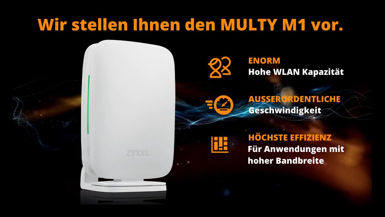 MULTY M1 - Mesh-System Wifi 6-Router mit - YouTube