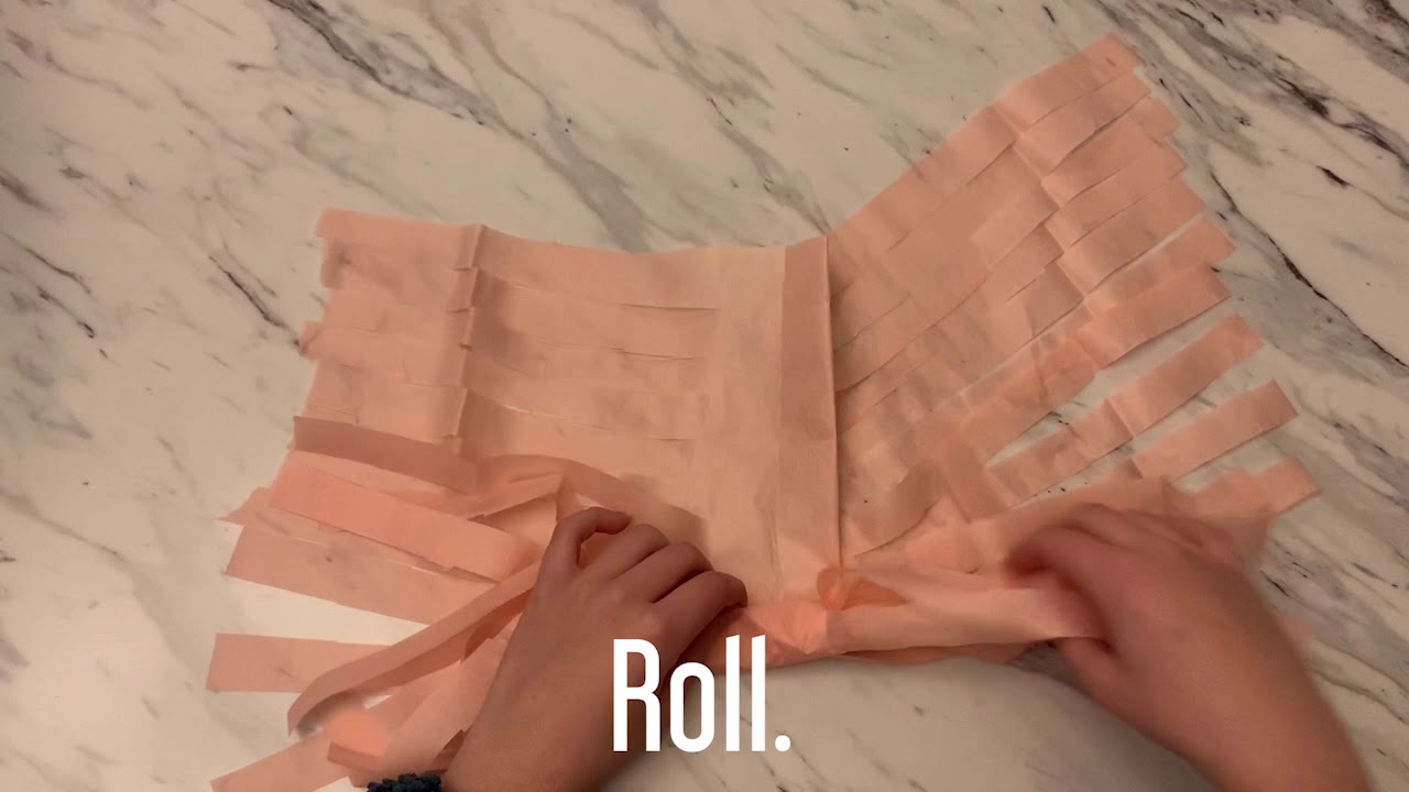 How to Make a Tissue Paper Tassel Garland YouTube