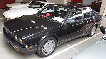 Maserati 424 quattroporte 1990 walkaround at Dutch classic car auction