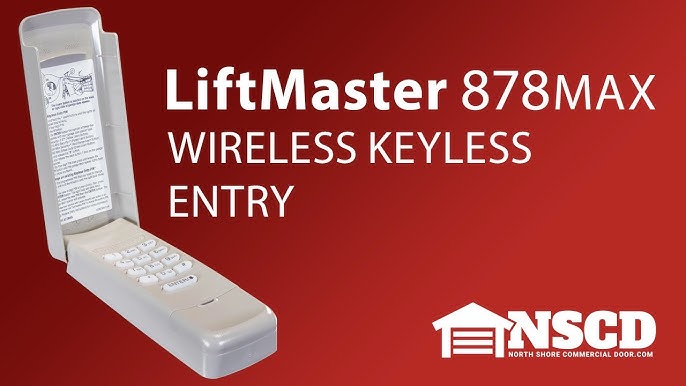 Liftmaster Garage Door Openers 877max Wireless Keypad Manual | Dandk