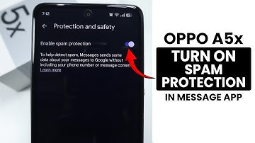Oppo A5x: How to Turn On Spam Protection on Message App