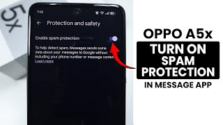 Oppo A5x: How to Turn On Spam Protection on Message App