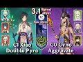 NEW SPIRAL ABYSS 3.1! C1 Xiao Double Pyro & C0 Cyno Aggravate | Floor 12 Full Stars | Genshin Impact