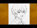 How to Draw Anime Boy Step by Step | Pencil Sketch Tutorial