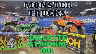 MONSTER JAM Gillette Stadium, Ma, 2022. Staring Grave Digger &amp; El Toro Loco.