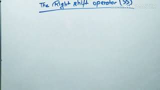 Right shift operator in Java
