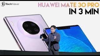 Huawei Mate 30 series launch in less than 3 minutes