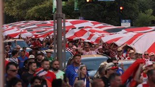 Croatian, English soccer fans pack Dallas ahead of World Cup match screenshot 3