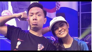 Angie Ang MC Nobar Piala Dunia Bersama OVO. #JobMCAngie with Haried Prakasa