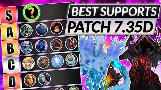 NEW SUPPORT TIER LIST Patch 7.35D  Best Position 5 Heroes RANKED  Dota 2 Guide