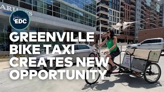 Bike taxi in #GreenvilleSC creates new business opportunity