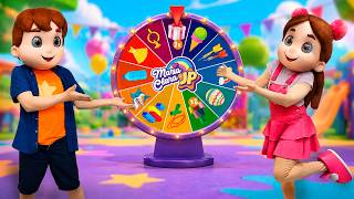 Maria Clara and JP Find a Mystery Challenge Wheel! 🎡😱