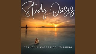Fire-Kissed Study by the Waterside