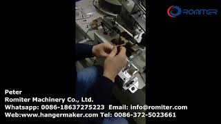 How to Operate Semi Automatic Plastic Hanger Metal Hook Inserting Machine