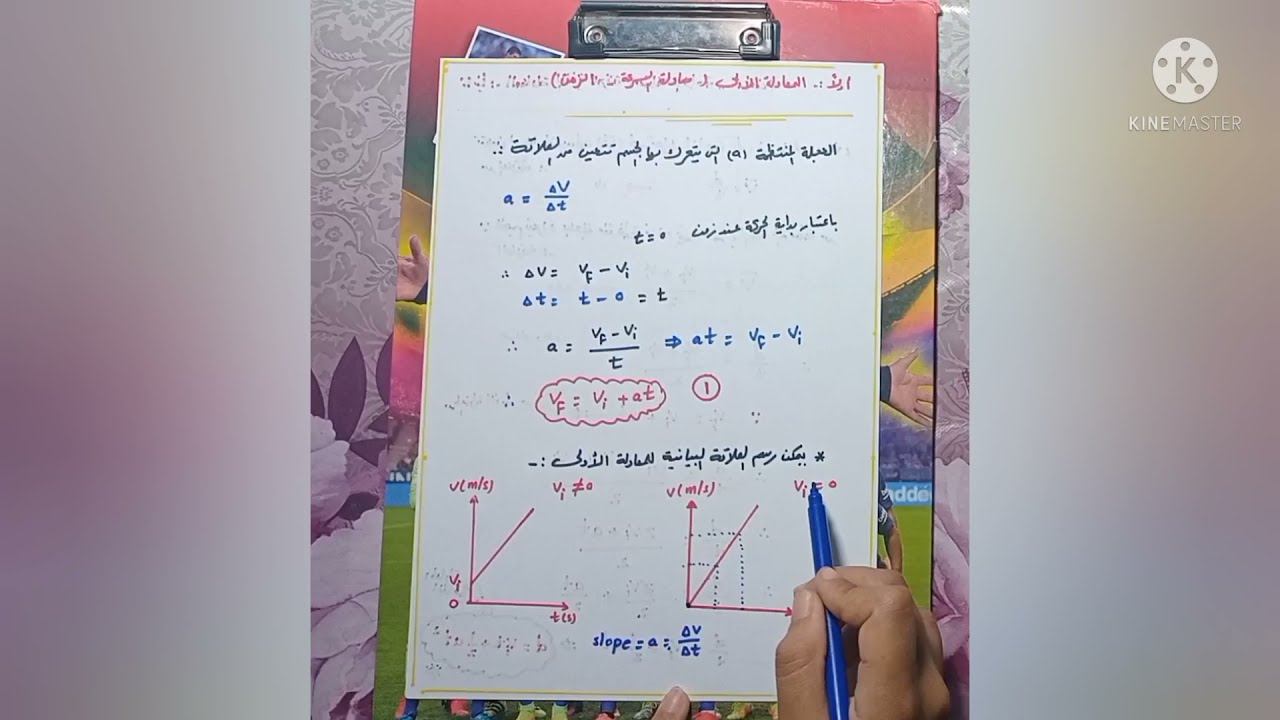 معادلات الحركه الثلاثه.