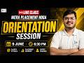 🛑Orientation: MERA PLACEMENT HOGA अनुशासन - Live Class | Placement Preparation for IT Companies