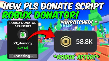 New Pls donate script Robux Donator 💸📜 Easy Robux | Pastebin Link | Latest Working Not Patched 💥⚡