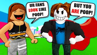 She BULLIED My FAN...So I ROASTED Her as BACON MAN! Roblox Admin Commands Funny Moments