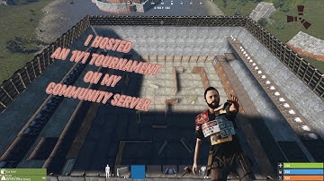 I hosted a 1v1 tournament on my community server- Rust console
