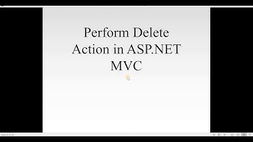 WE Wk 08 Video 02 (Delete Action in ASP NET MVC5)