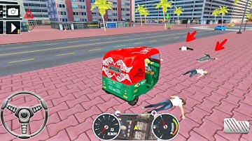 tuk tuk auto rickshaw stunt🛺auto rickshaw city stunt!android games 2023