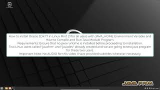 How to install Oracle JDK 17 in Linux Mint 21 with JAVA_HOME Environment Variable