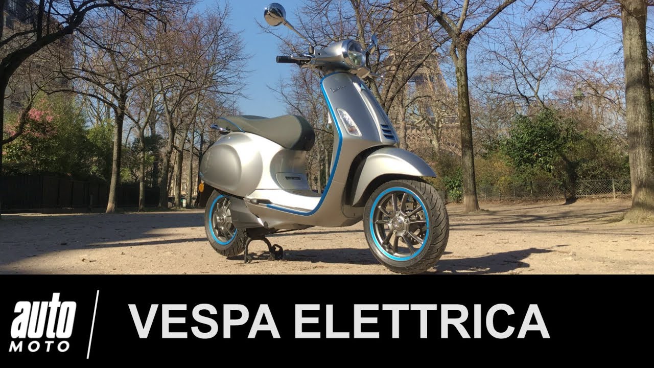 Vespa Elettrica ESSAI POV de la 1ère Vespa électrique