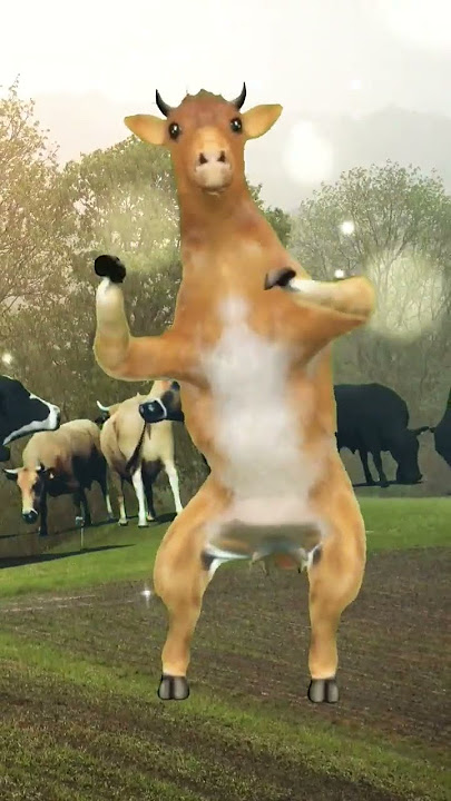 Funny cow dance dhunka chika dhinka chika he he he... #shortvideo #funnyvideo #funnushorts #cow