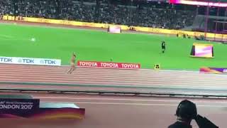 A streaker managed to sprint 50m at the London Stadium