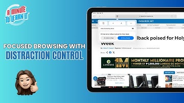 Hide Distractions in iPad