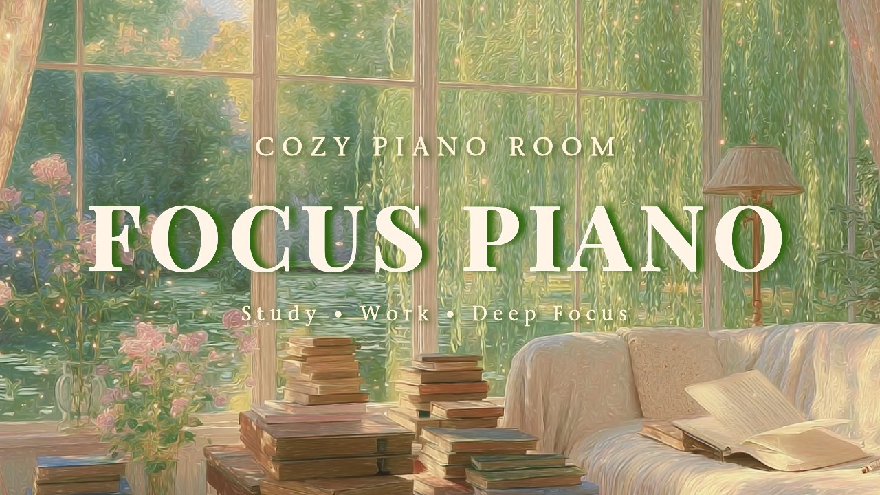 Focus Piano ☀️ Calm Music for Study, Work & Deep Concentration (3 Hours ...