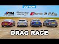 BMW M8 GC v Audi RS6 v AMG E63 S v Porsche Panamera - DRAG RACE