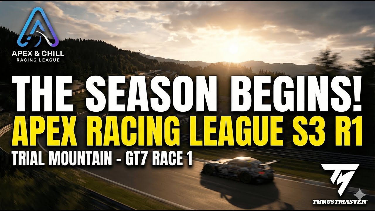 THE SEASON BEGINS! Apex Racing League S3 R1 - Trial Mountain Race 1 ...