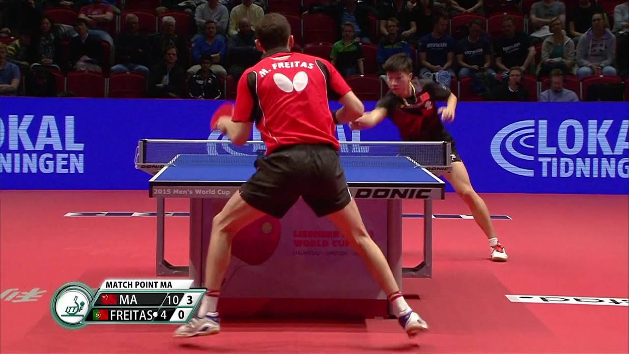 2015 World Cup MS-QF Ma Long - Marcos Freitas (full match|short form in HD)