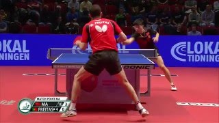 2015 World Cup MSQF Ma Long  Marcos Freitas (full match|short form in HD)