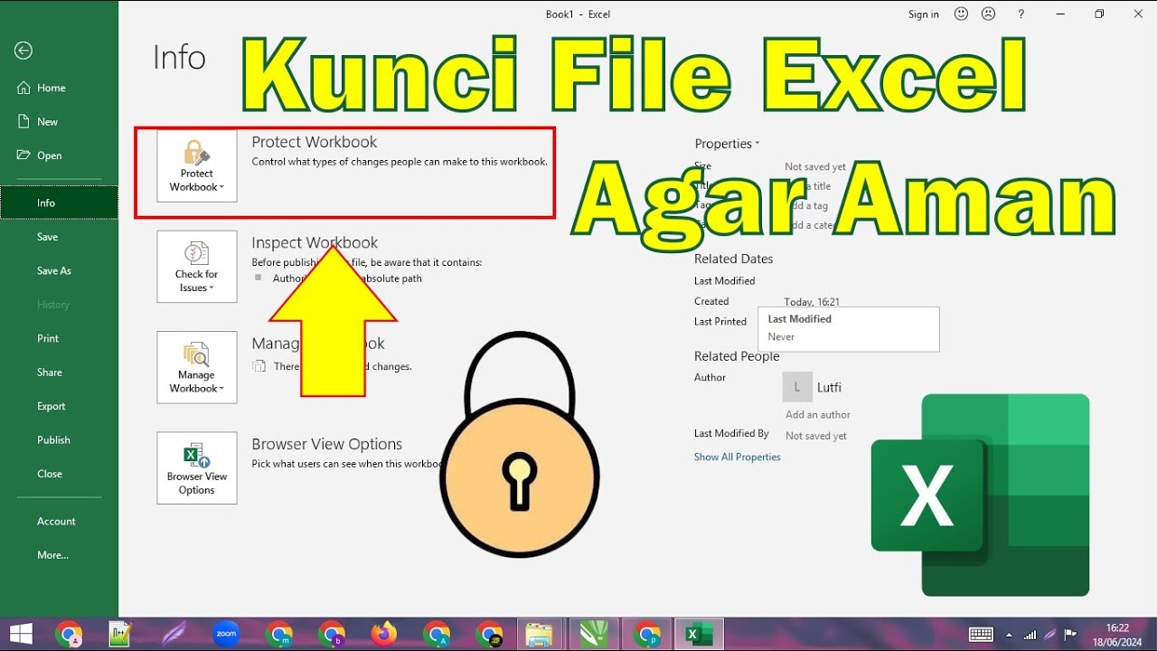 Cara Mengunci File Excel Dengan Sandi - YouTube
