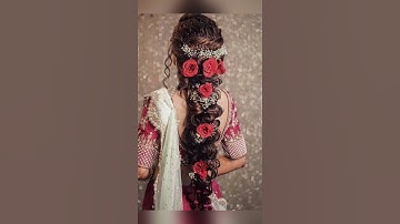 Bridal Hairstyle |Wedding Hairstyles |Messy Braid Hairstyle | Simple Hairstyle #shorts #fashioncore