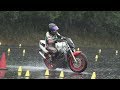 2017 10 29 Dunlop Moto Gymkhana Lady Nakajima 選手 NSR250R h 1 & h 2