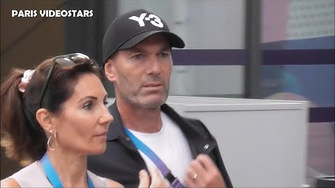 Zinedine Zidane et sa femme @ Paris 1 aout 2024 pour le triomphe de Simone Biles aux Jeux Olympiques
