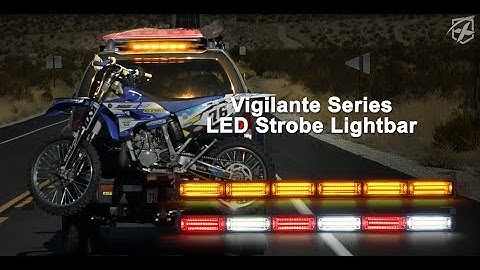 Xprite 27" Vigilante Series 30W Traffic Advisor COB LED Strobe Light Bar Intro
