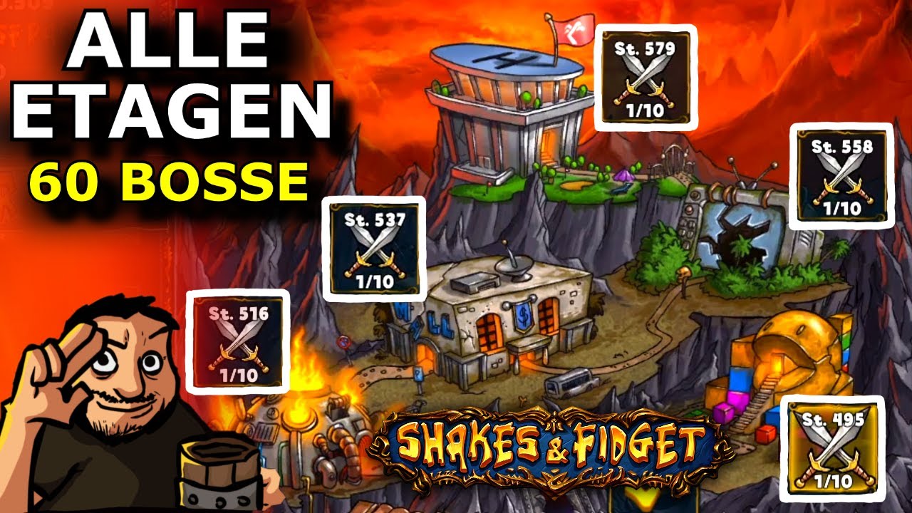 Shakes & Fidget - Wir besiegen alle 60 Neuen Dungeon Bosse am Stück! *2183 SFGame