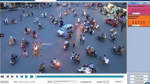 Object tracking in CVAT video annotation tool for deep learning and machine learning